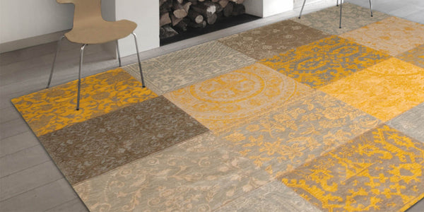 Louis De Poortere Vintage Patchwork Yellow Rug