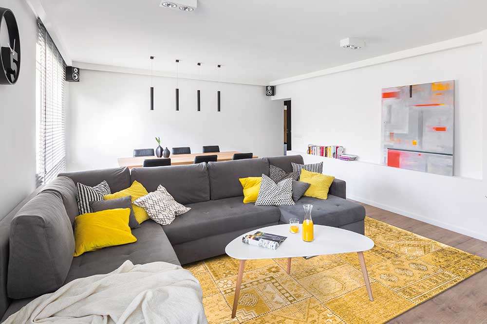 Louis de Poortere Yellow Rug