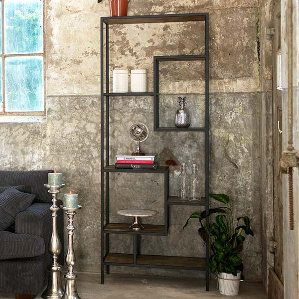 Maddox Industrial Reclaimed Elm Display Unit