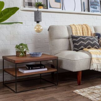 Mitcham Industrial Oak Side Table