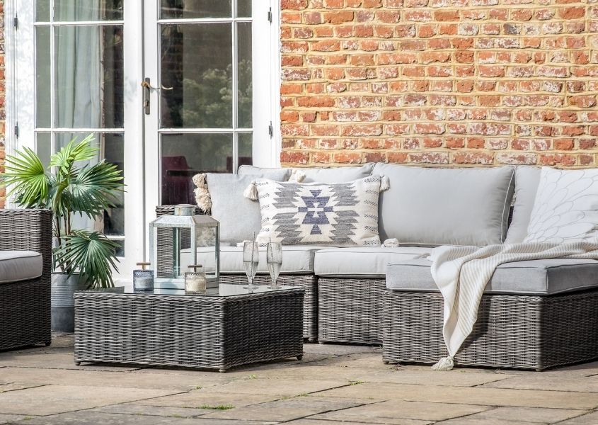 rattan corner sofa set