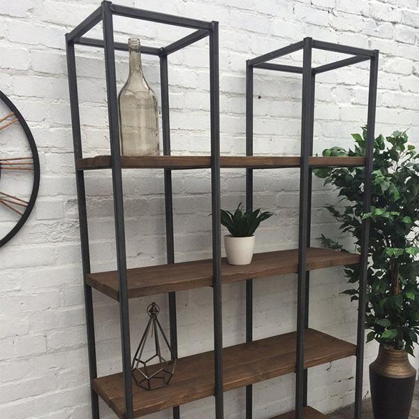 Oldman Industrial Reclaimed Wood Bokcase