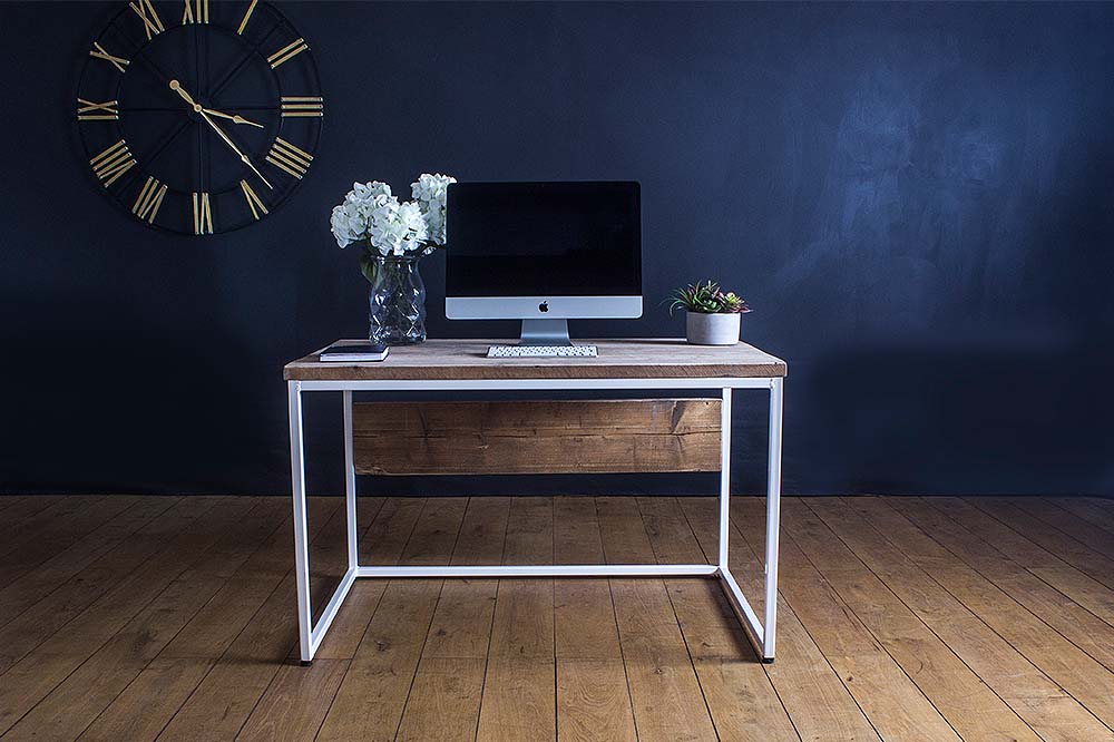 Oldman Reclaimed Wood White Desk