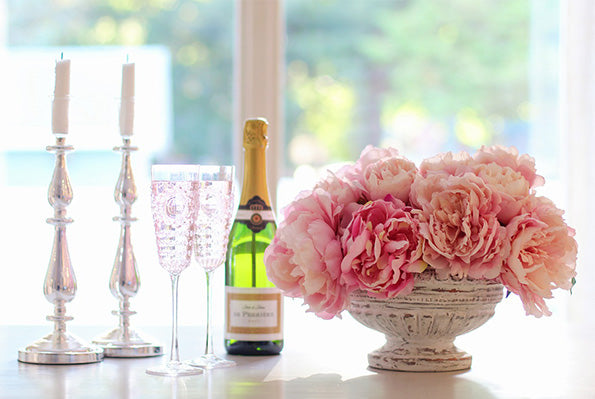 Peonies on Table