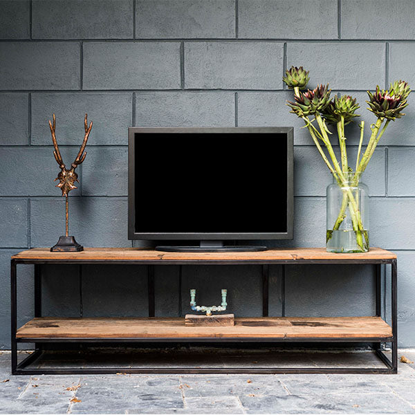 Raffles Reclaimed Wood Industrial TV Unit