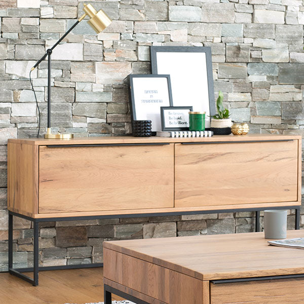 Rocco Industrial Oak Console Table