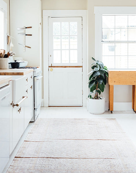 Rustic Kitchen with Rug