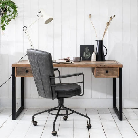 Standford Industrial Reclaimed Wooden Desk