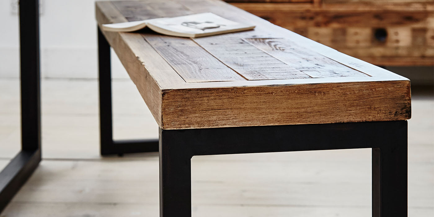 Standford Reclaimed Wood Dining Bench