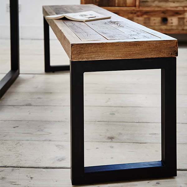 Standford Industrial Reclaimed Wood Bench