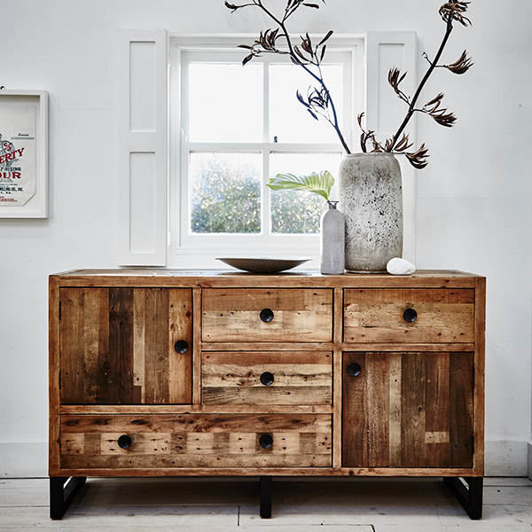 Standford Industrial Reclaimed Wood Sideboard
