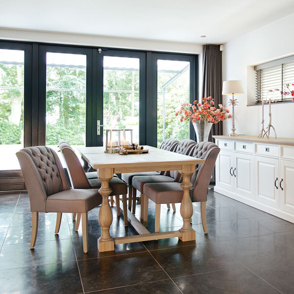 Windsor Oak Farmhouse Dining Table