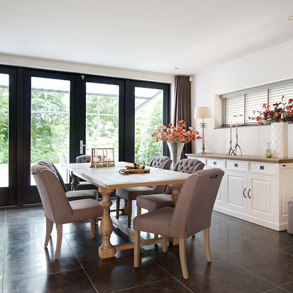 Windsor Oak Farmhouse Extending Dining Table