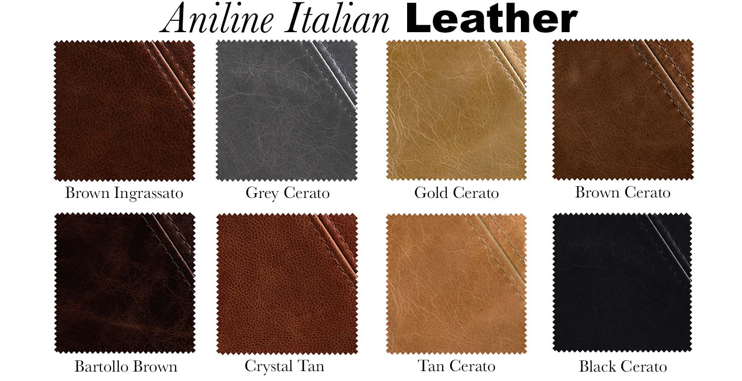 Aniline Leather Swatches - Timberly