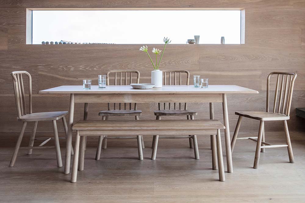 Hudson Living Wycombe Oak Extending Dining Table