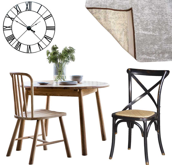 Wycombe Oak Extending Dining Table Round