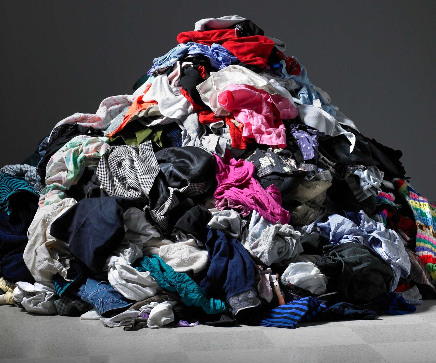 disorganised pile of clothes