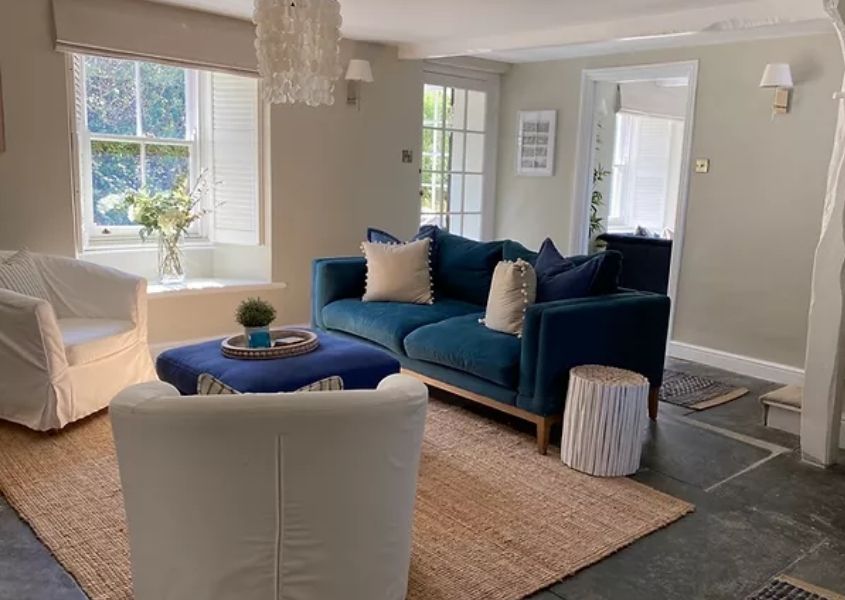 Living room in Leat House Cornwall
