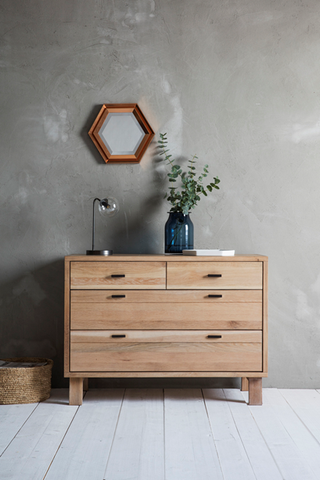 Hudson Living Kielder Oak Chest of Drawers
