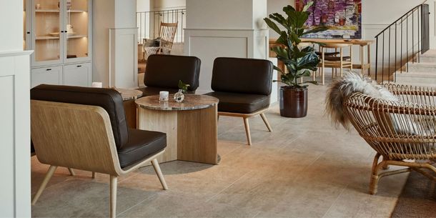 Lobby area of Runo Hotel