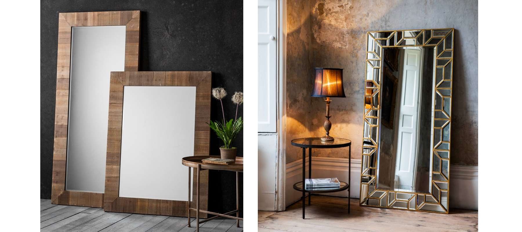 Oversized floor mirrors