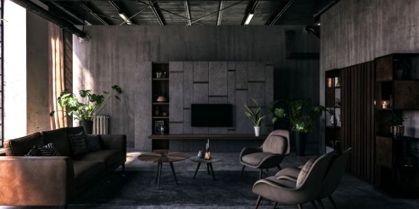 What colours go best with industrial design